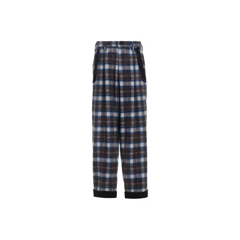 Yohji Yamamoto Ground Y FW24 Casual Pants Unisex Brown-0