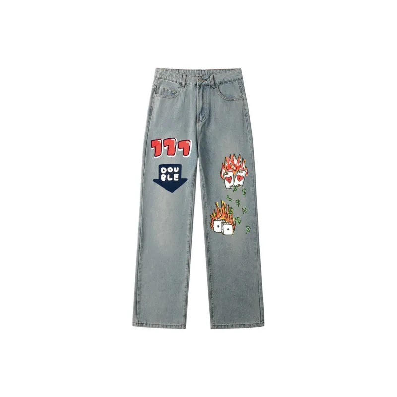 AFTER SCHOOL SPECIAL Jeans Unisex Light Blue-0