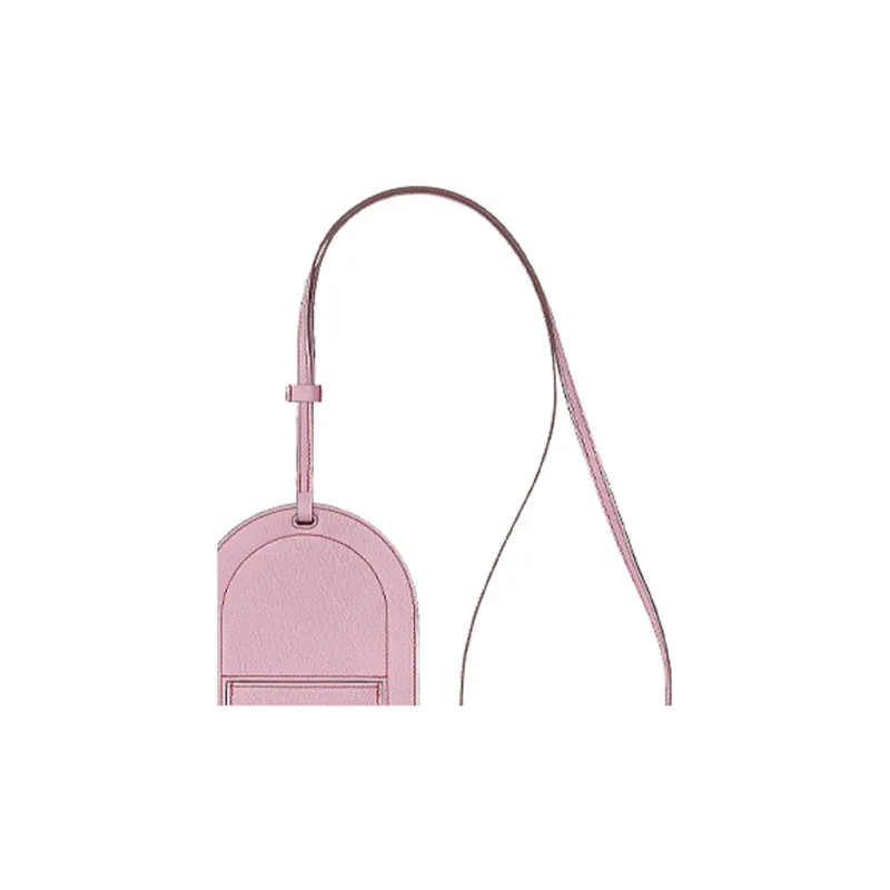 HERMES In The Loop Mysore Goat Skin Pig Nose Cell Phone Pouch Women's X9 Mauve Sylvestre Mallow Purple-4