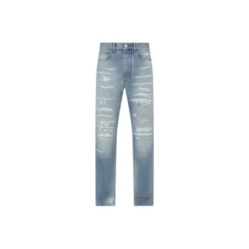 AMIRI Distressed Straight Leg Jeans