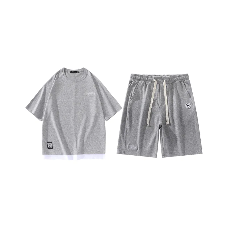 SCRM Mock Two Piece Set Summer Unisex-4