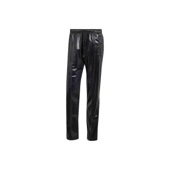 Adidas Originals Leather Pants Men Black