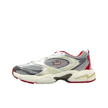 LACOSTE Anti Slip Wear Resistant Low Top Casual Shoes Women's White Silver