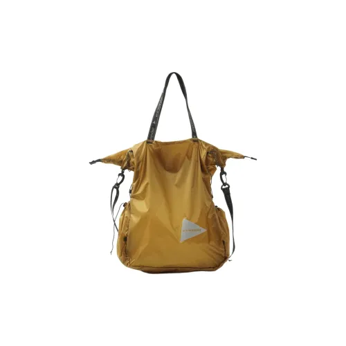 And Wander Nylon Backpack Handbag Unisex Yellow