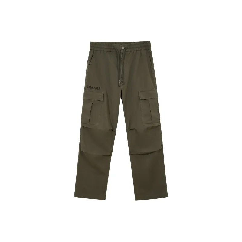 JACK JONES· Workwear Casual Pants Men's Black Olive-0