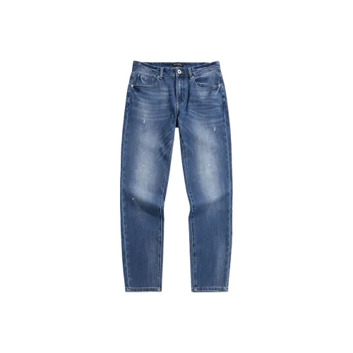 PEACEBIRD MEN Tight Fit Ripped Casual Pants Jeans Men's