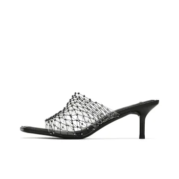 73Hours Slide Slippers Women's Black/Silver