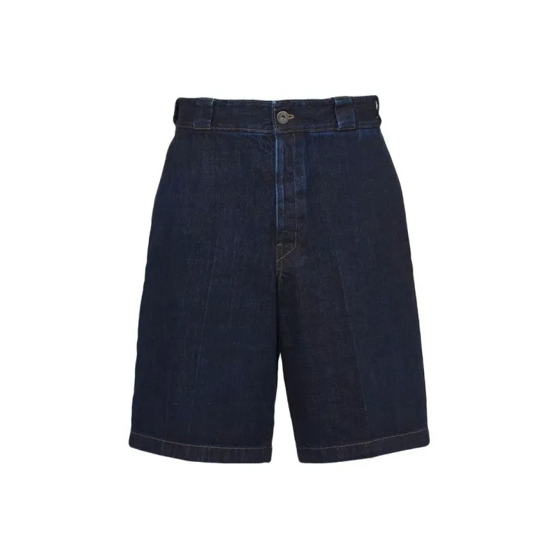 PRADA Denim Shorts Men Blue-0