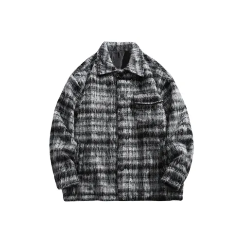 PEIMENG Jackets Coats Unisex Matte Black