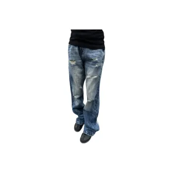 XIDELONG Jeans Unisex Blue