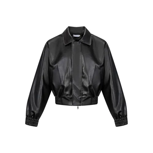 M MAICCO Leather Jacket Unisex Black