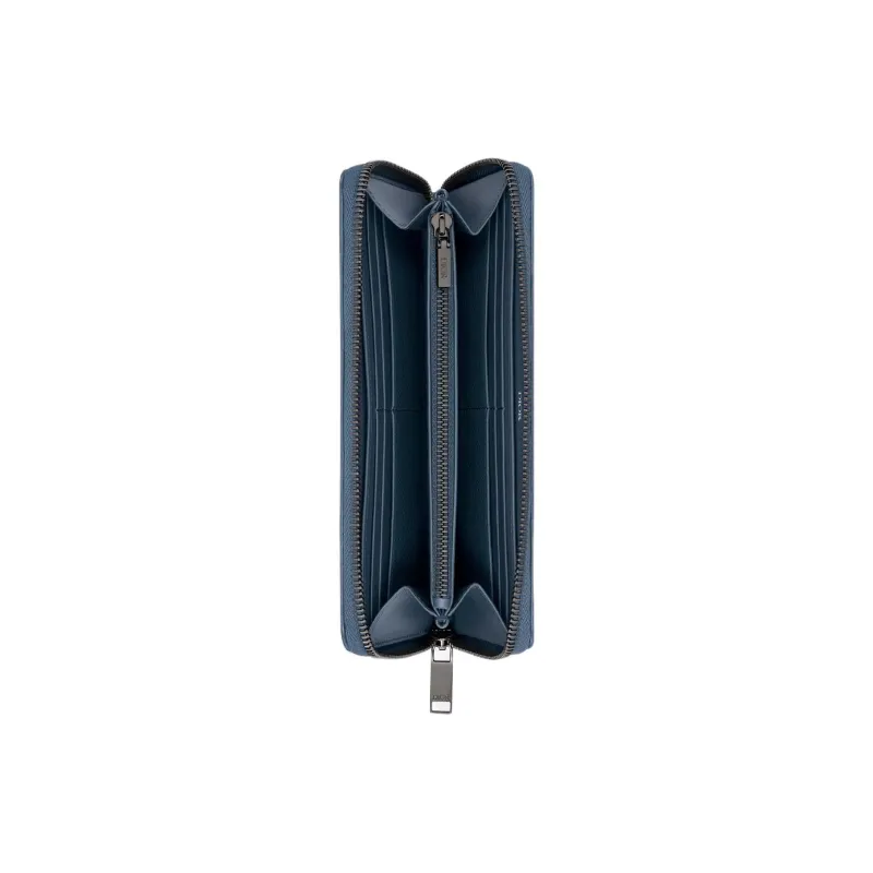 DIOR Calfskin Wallet Men's Blue-3