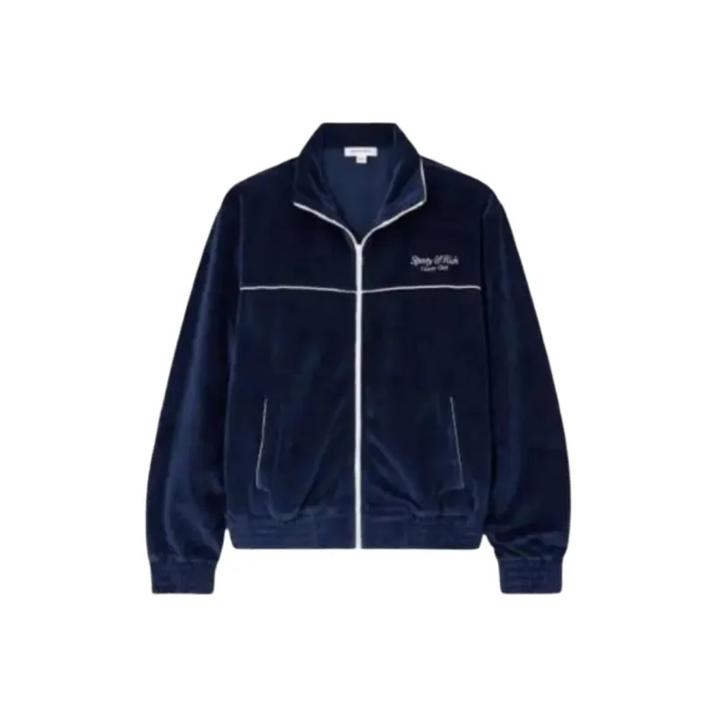 SPORTY & RICH Jackets Coats Men's Marine Blue-0