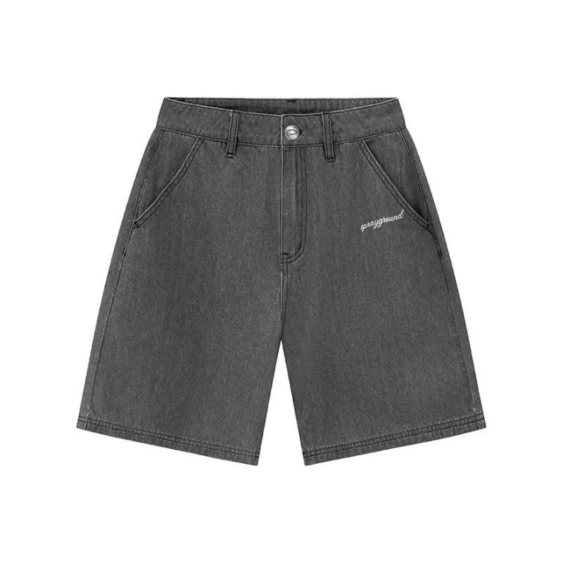 SPRAYGROUND Denim Shorts Unisex Black-0