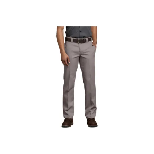 Dickies Slim Fit Straight Leg Work Pants Silver Casual Pants 873 FLEX Slim Fit Men's Silver Gray