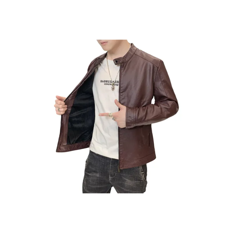 PIERRE CARDIN Leather Jacket Men's-18