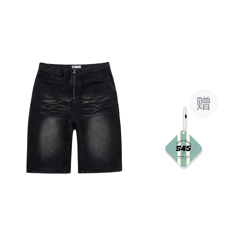 S45 Denim Shorts Men Black-0