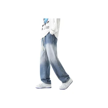 GROW DATE Jeans Unisex Black Gray