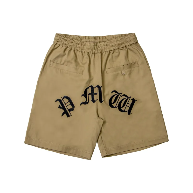 P.M.W SS21 Loose Fit Shorts Men's Khaki-0