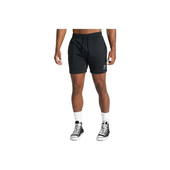 GYMSHARK CREST SHORTS Casual Shorts Men's Black