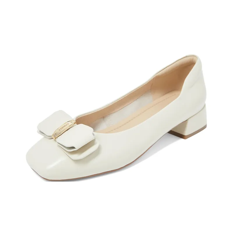 COMELY High Heels Women's Bordeaux Red, Cream White-6