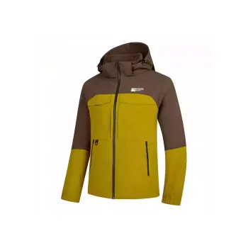 QIAODAN Trench Coat Men's New Wheat Yellow/Dark Camel Brown