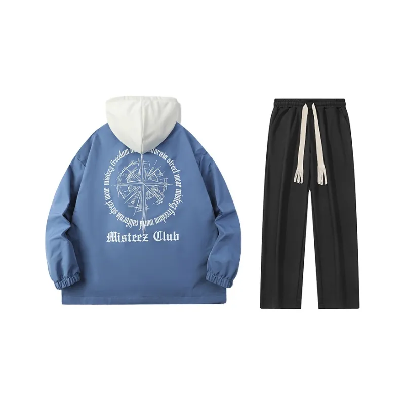 MISTEEZ Hooded Loose Fit Long-Sleeved Set Unisex-27