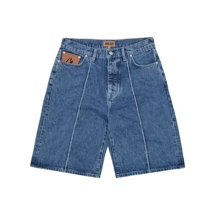 Corteiz C Star Denim Shorts-0
