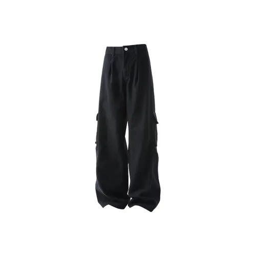 WOLF CODE Cargo Pants Unisex Washed Out Black