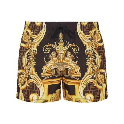 FENDI x VERSACE FENDI X VERSACE Casual Shorts Men's Black