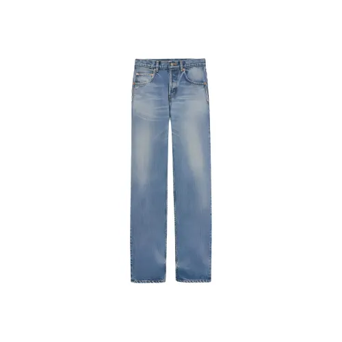 SAINT LAURENT Mid Straight Baggy Denim Jeans