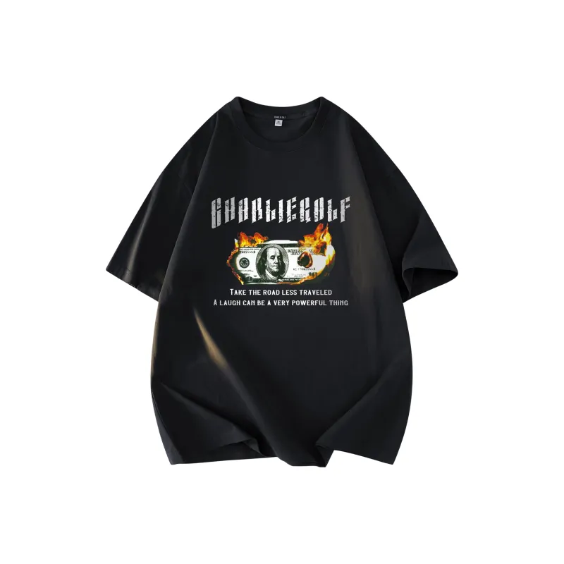 CHARLIE GOLF T Shirt Unisex Black-0