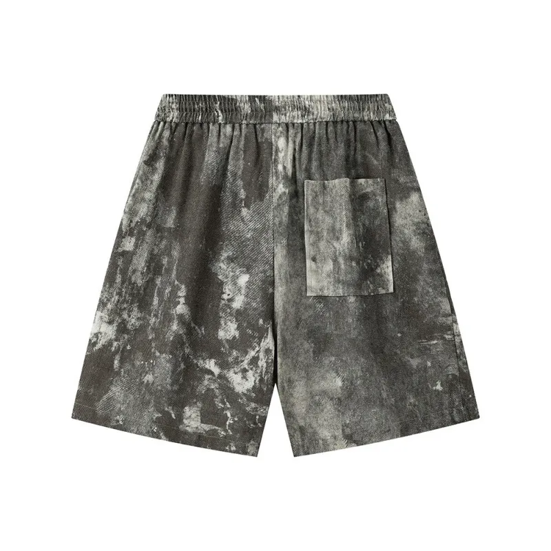 TELENT Casual Shorts Unisex Gray White-1