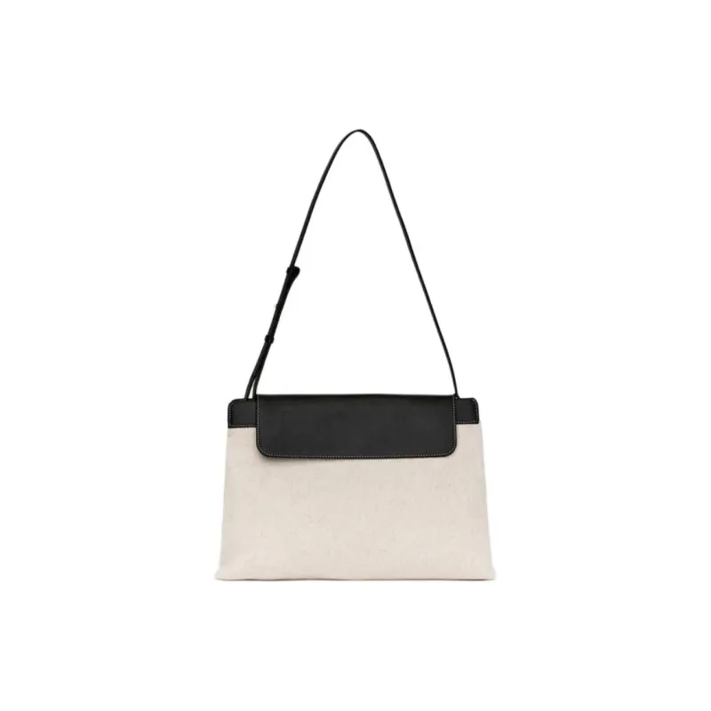 ARKET Cotton Crossbody Handbag, Shoulder Bag Medium Size Women's Light Beige-0