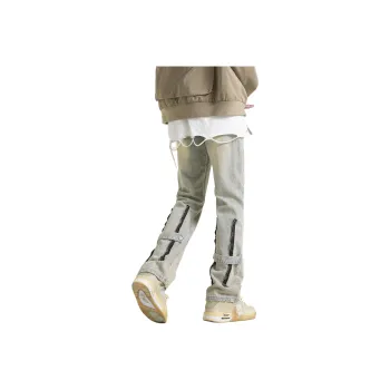 WARNING LIGHT Jeans Unisex Yellow Mud