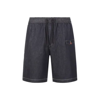 ARMANI EXCHANGE Denim Shorts Men Dark Denim Blue