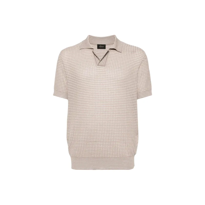Brioni Knitted Polo Shirt-0