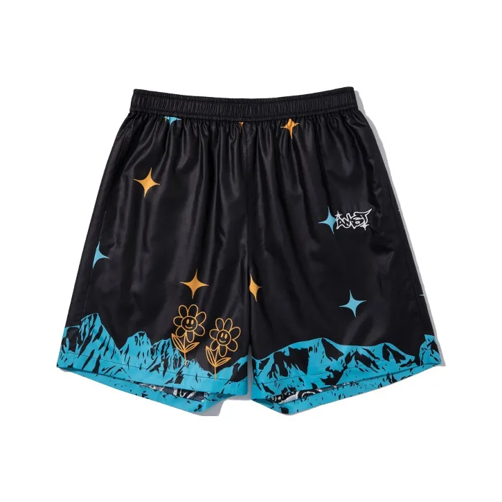 AMONSTER Loose Fit Shorts Unisex Black-0