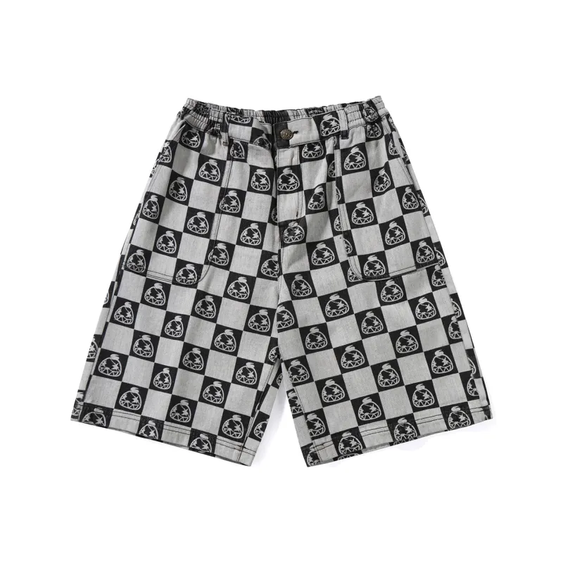 GENANX Loose Fit Shorts Unisex Gray-0