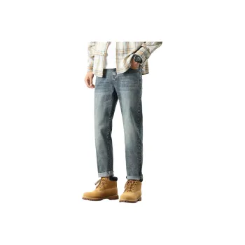 Tonlion Jeans Unisex Vintage Blue