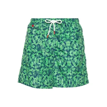 KITON Logo embroidered Swim Shorts