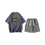 2-Piece Set (Gray Blue+Gray)