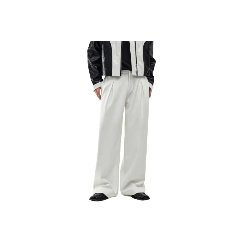 SONGS ALONG Casual Pants Men's White-0