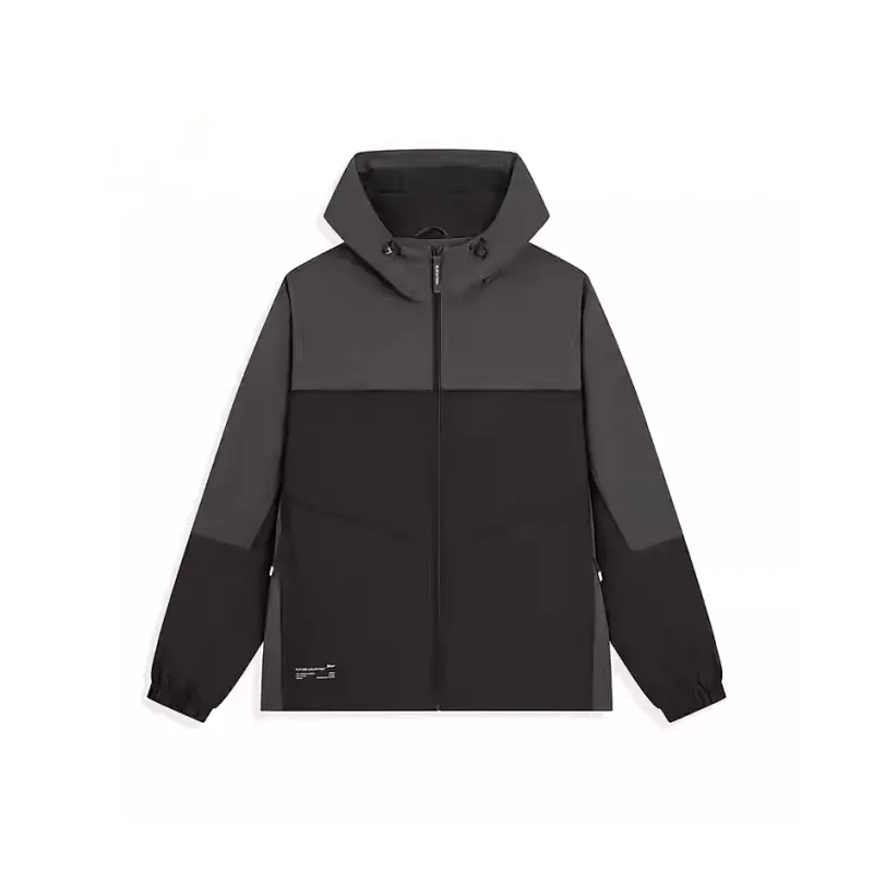XTEP Trench Coat Men's Horn Gray/Jet Black-0