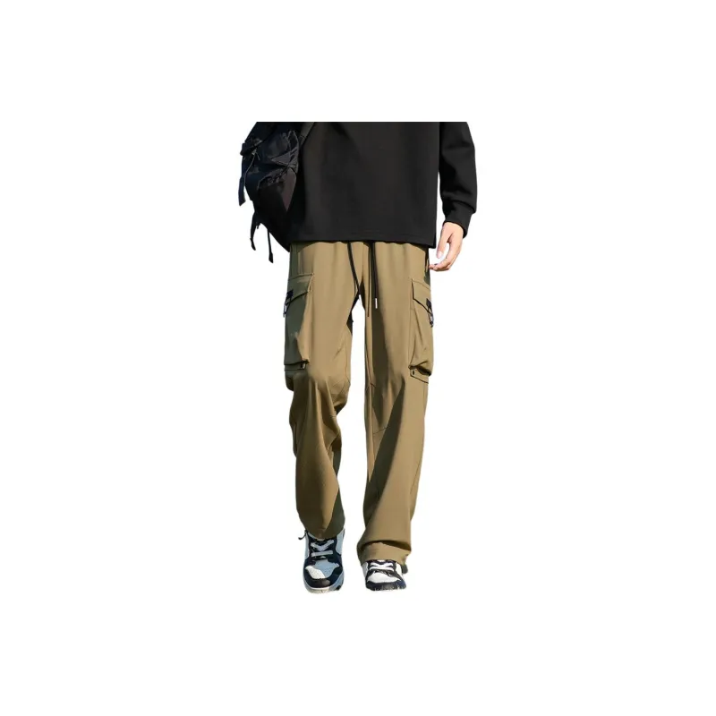 GY.VG Cargo Pants Unisex Brick Red-12