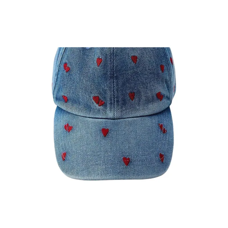 ZARA Cotton Baseball Caps Women's Blue-2