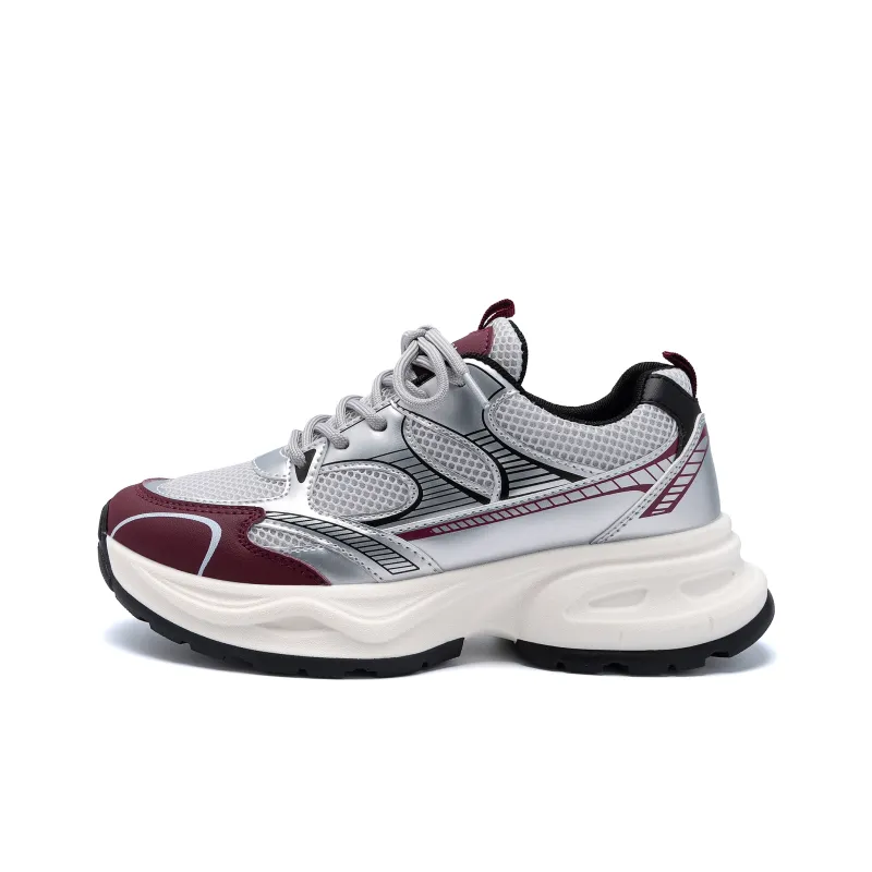 HUANQIU Height Increasing, Lightweight, Breathable, Slip Resistant Low Top Casual Running Shoes Women's Beige-13