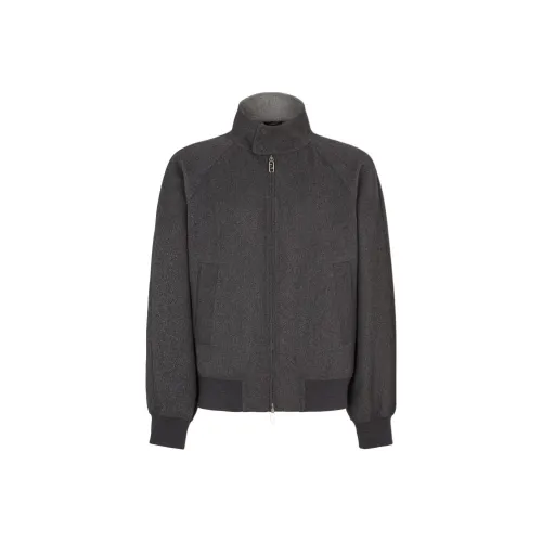 FENDI FW24 Jackets Coats Men's Gray