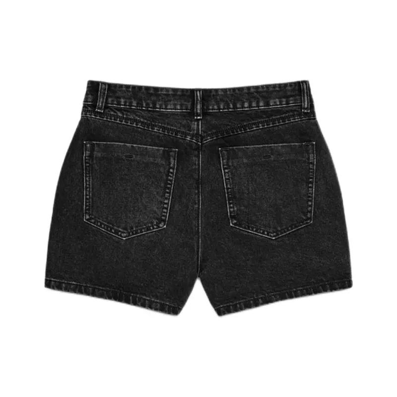 ZARA Denim Shorts Women's Black-1