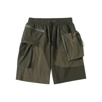 ENSHADOWER Loose Fit Shorts Unisex Army Green